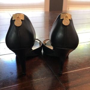 Michael Kors Peep Toe Black Heels